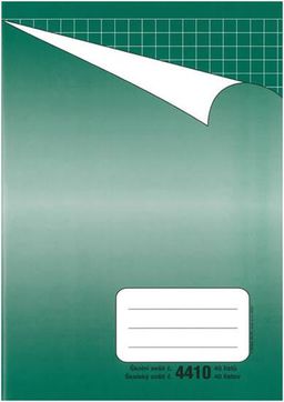 Obrázek produktu: BOBO Školní sešit 4410, A4 40 l. čtvrerečkovaný 10 × 10 mm a nelinkovaný