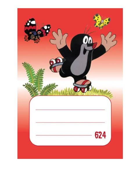 BOBO Školní sešit Krteček 624, A6 20 l. linkovaný 8 mm