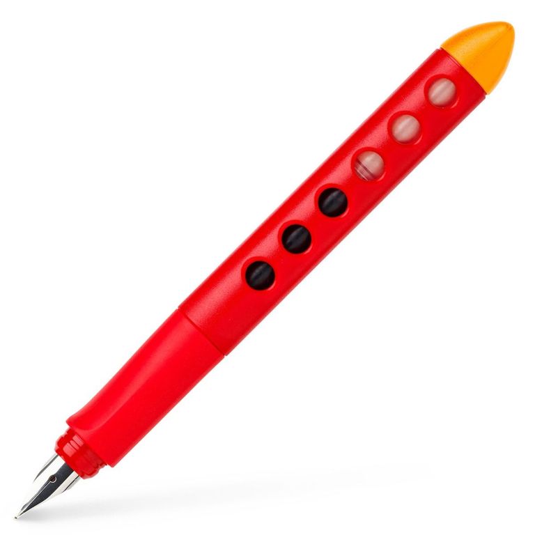 Bombičkové pero Faber-Castell Scribolino pro praváky, výběr barev červené Faber-Castell