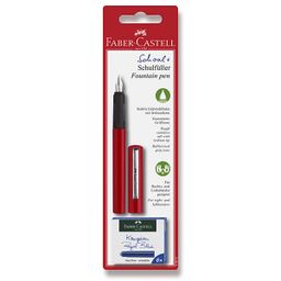 Obrázek produktu: Bombičkové pero Faber-Castell školní - červená
