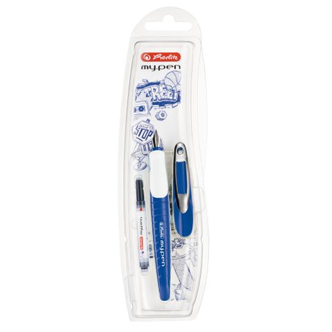 Obrázek produktu: Bombičkové pero Herlitz my.pen - modro-bílé, blistr