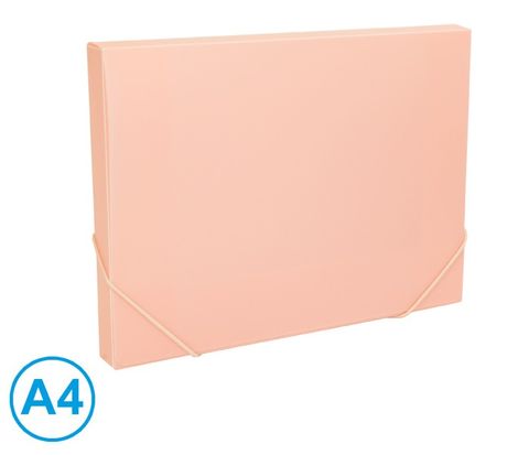 Obrázek produktu: Box na spisy s gumou A4 LUMA pastel - růžový