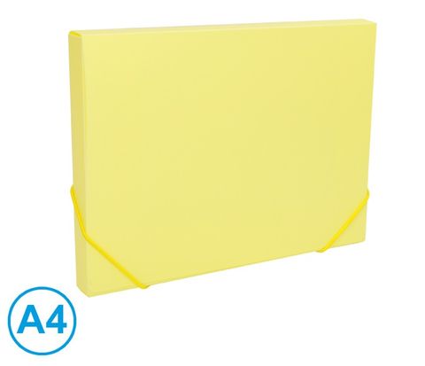 Obrázek produktu: Box na spisy s gumou A4 LUMA pastel - žlutý