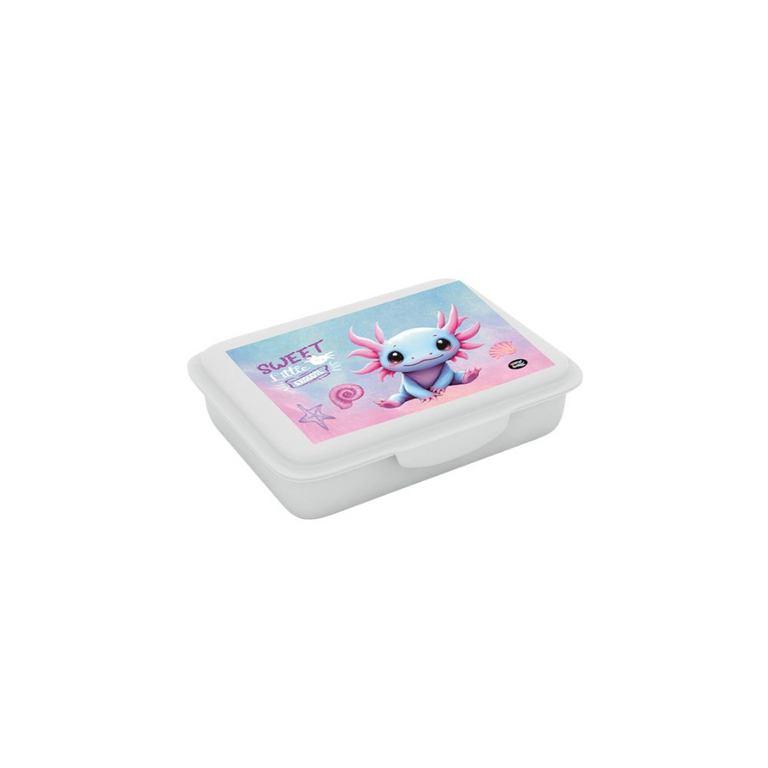 Levně Box na svačinu s přihrádkou Axolotl