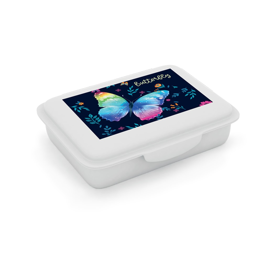 Box na svačinu s přihrádkou - Motýl 2