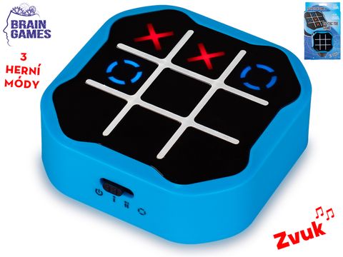 Obrázek produktu: Brain Games hra piškvorky 9 cm na baterie se zvukem