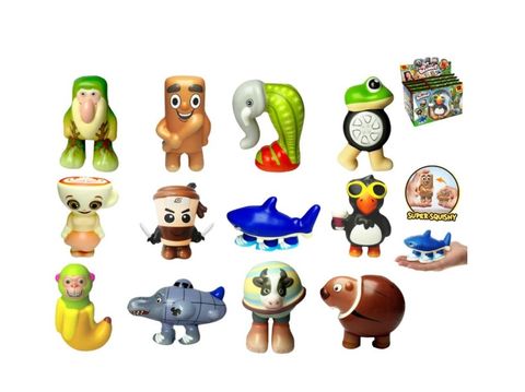 Obrázek produktu: Brainrot PuffUps squishy 10 - 12 cm v sáčku, mix druhů