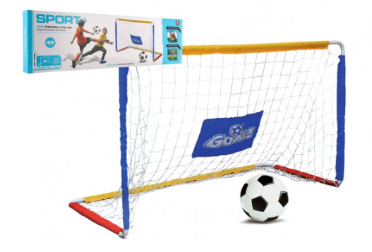 Branka fotbalová skládací se sítí kovová