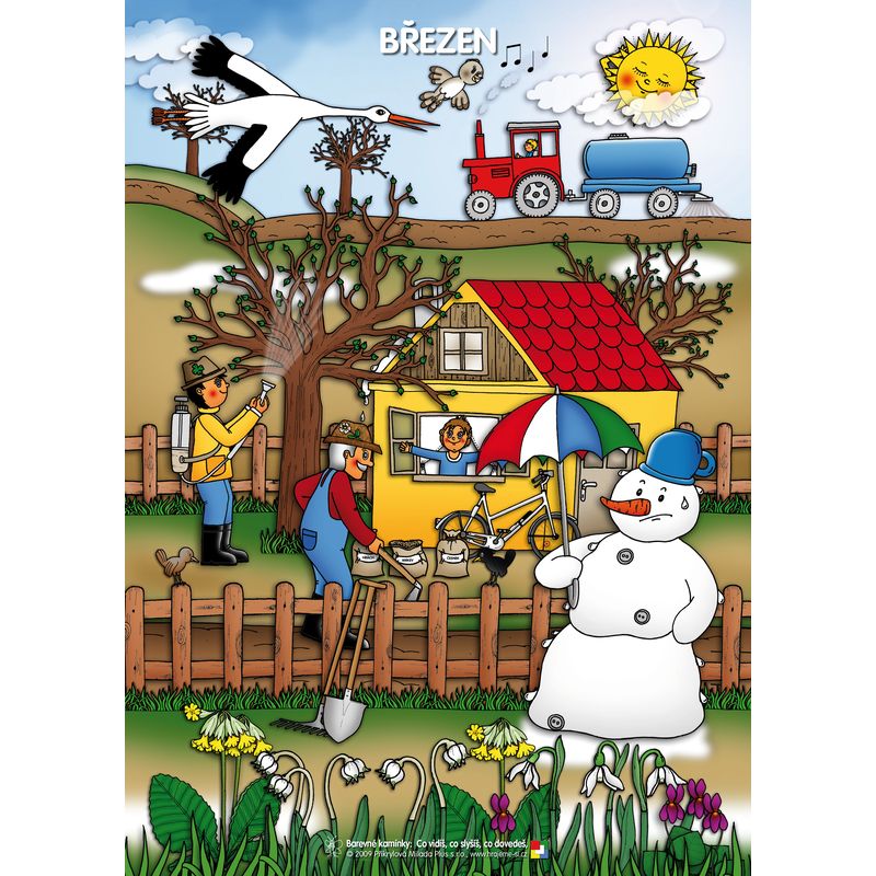 Březen - tematický obraz