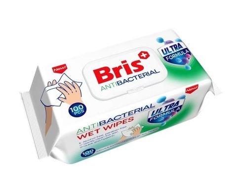 Obrázek produktu: BRIS vlhčené hygienické ubrousky - 100 ks