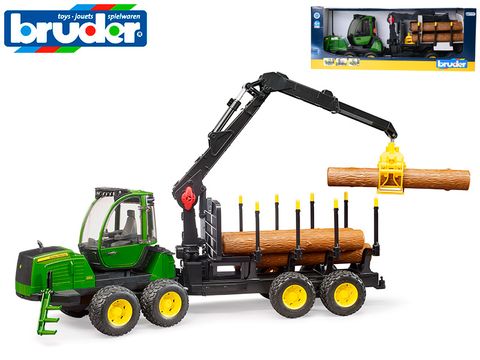 Obrázek produktu: Bruder traktor 59 cm na volný chod se 4 kládami