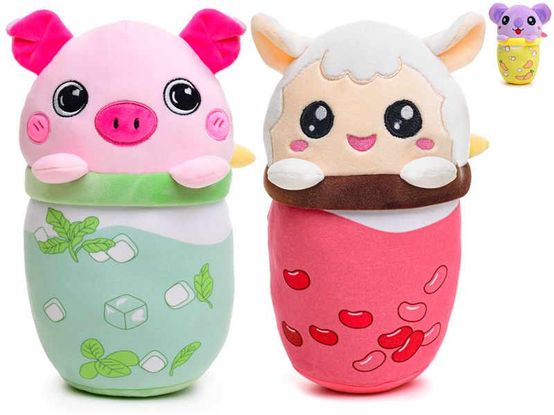 Bubble Tea zvířátko 24 cm plyšové, mix motivů