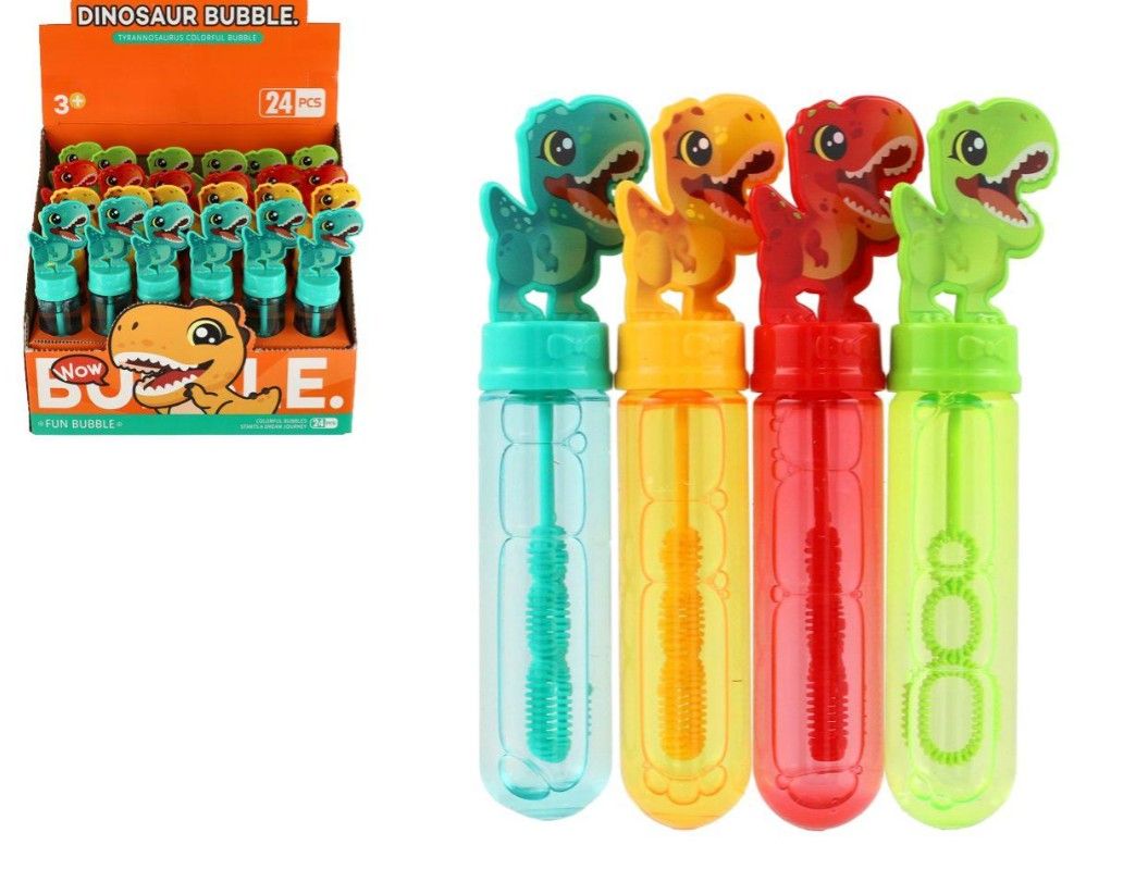 Bublifuk 40 ml dinosaurus 14 cm, mix barev