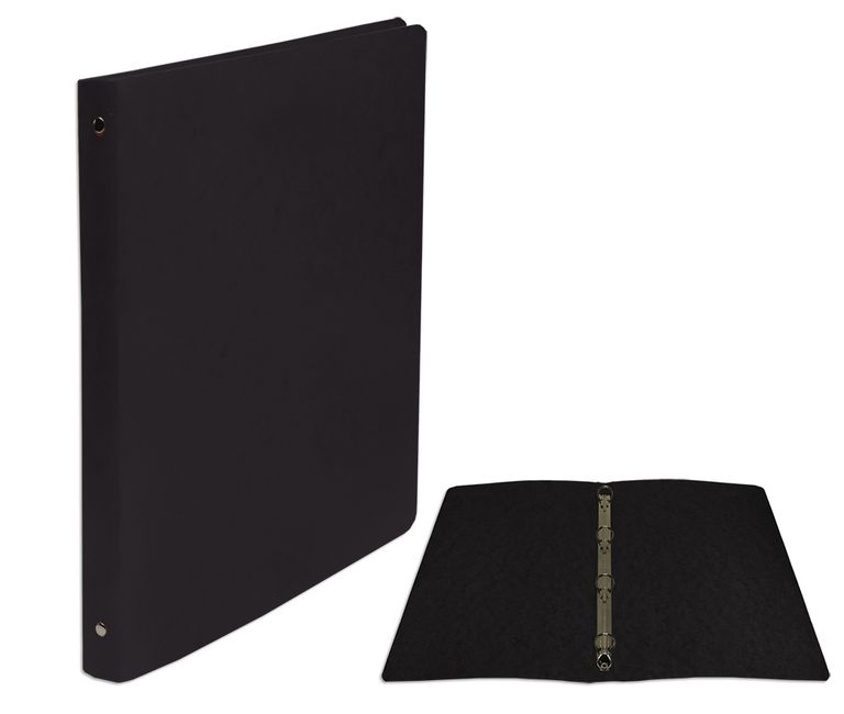 Levně CAESAR OFFICE Pořadač 4-kroužkový A4 2,5 cm ColorLine prešpán - černý
