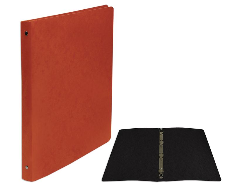 Levně CAESAR OFFICE Pořadač 4-kroužkový A4 2,5 cm ColorLine prešpán - červený