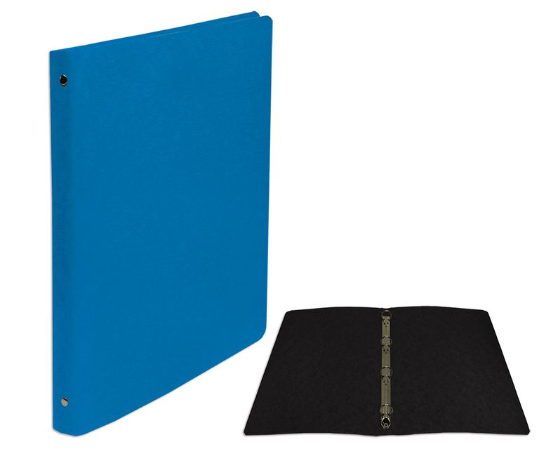Levně CAESAR OFFICE Pořadač 4-kroužkový A4 2,5 cm ColorLine prešpán - modrý