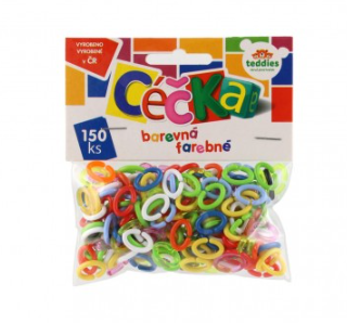 Teddies Céčka barevná 150 ks plast v sáčku