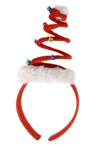 Obrázek produktu: Čelenka vánoční červená s rolničkami