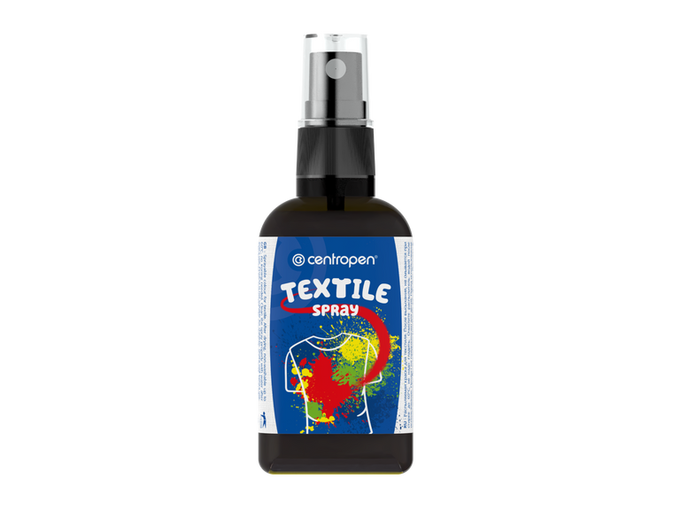 Centropen Barva na textil ve spreji 110 ml - černá