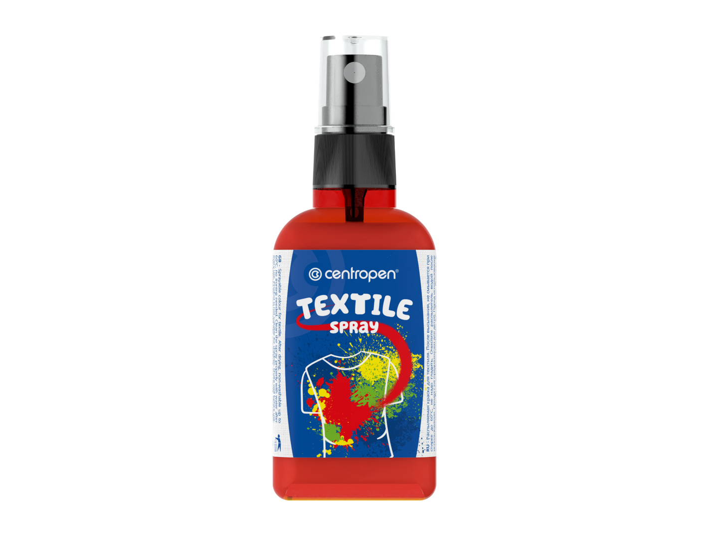 Centropen Barva na textil ve spreji 110 ml - červená