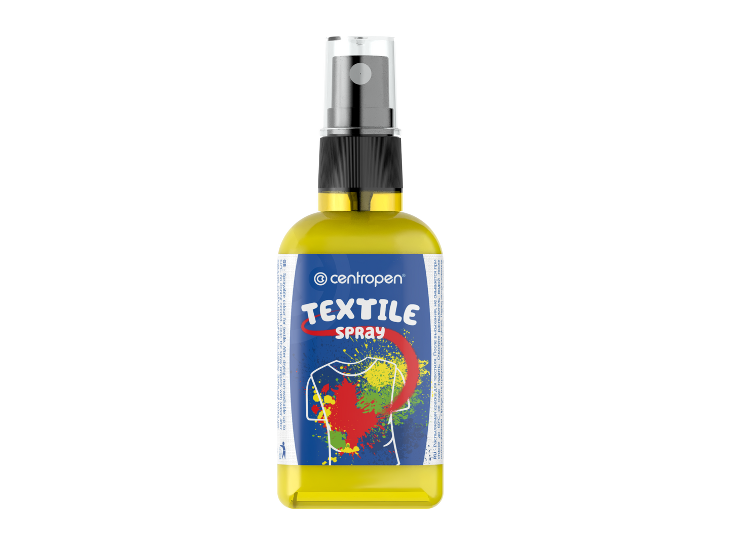 Centropen Barva na textil ve spreji 110 ml - žlutá
