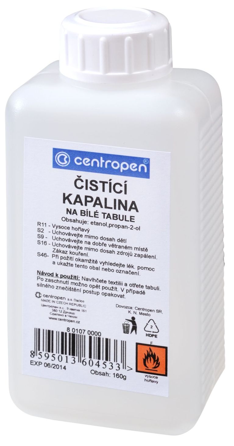 Čistící kapalina CENTROPEN na bílé tabule 160g CENTROPEN, a.s.