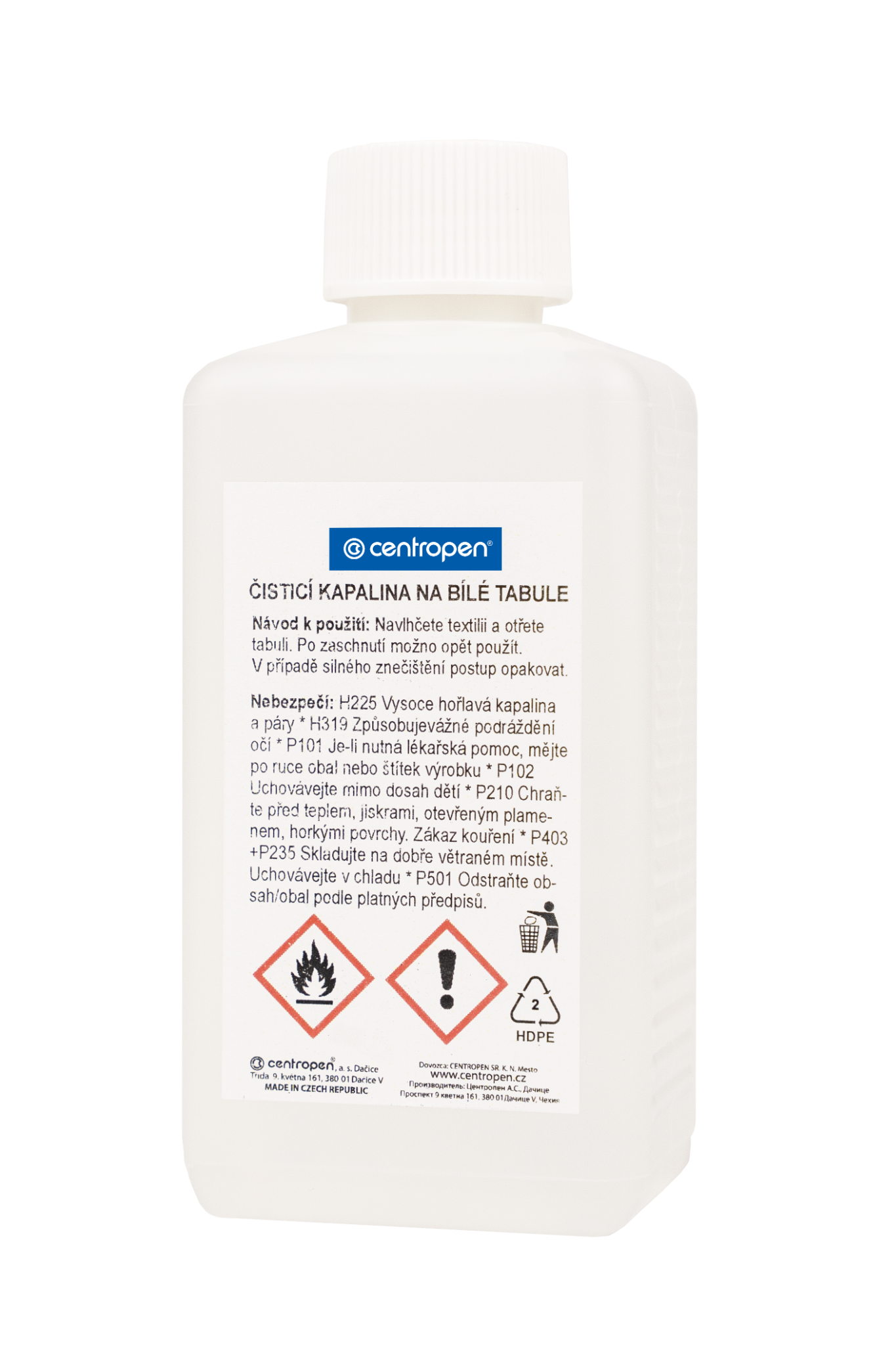 Centropen Čisticí kapalina na bílé tabule 0107 160 g