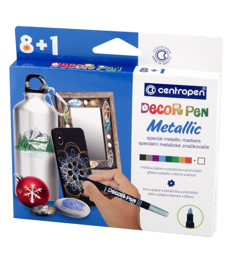 Levně Centropen Decor pen 2737/8+1 metallic