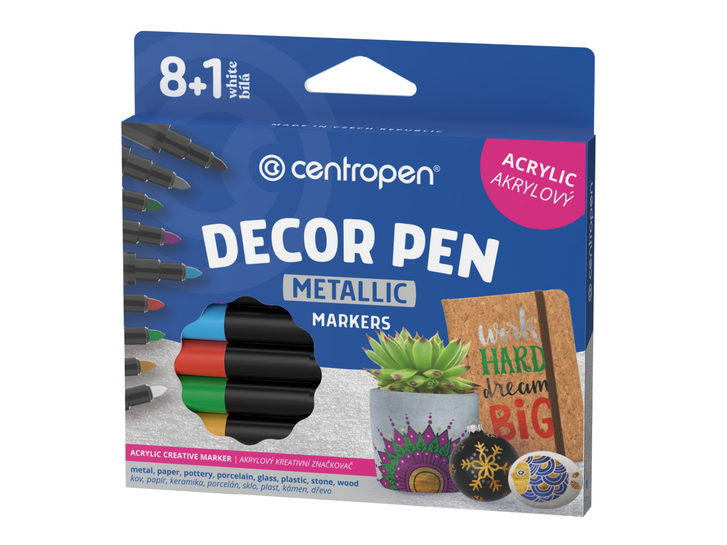 Centropen Decor pen 2737/8+1 metallic