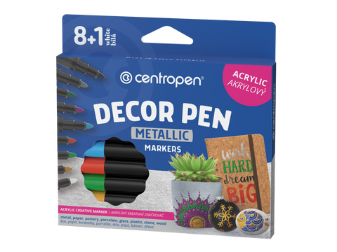 Obrázek produktu: Centropen Decor pen 2737/8+1 metallic