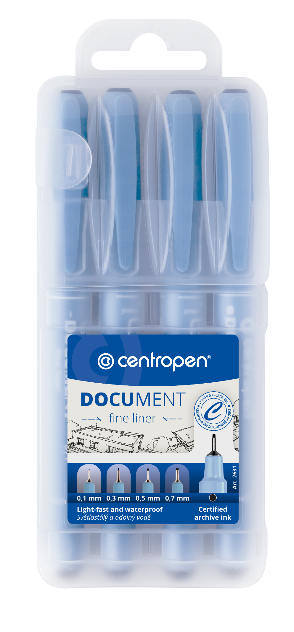 Centropen Dokumentní liner 2631/4 - sada 4 kusů
