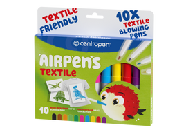 Obrázek produktu: Centropen Foukací fixy na textil AIR PENS TEXTILE 1539 - sada 10 barev