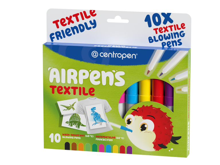 Foukací fixy CENTROPEN 1539/10 sada na textil CENTROPEN, a.s.