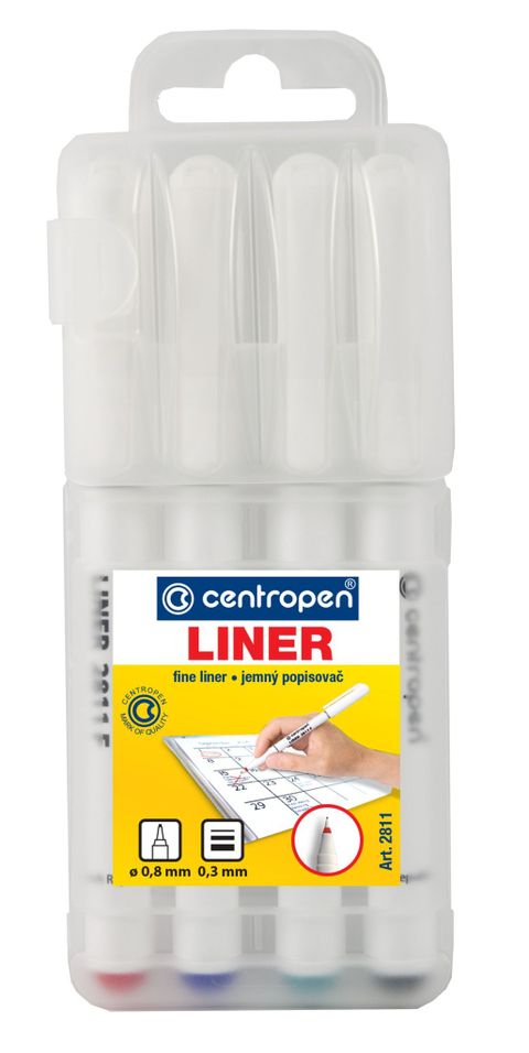 Obrázek produktu: Centropen Liner 2811 0,3 mm - sada 4 barev