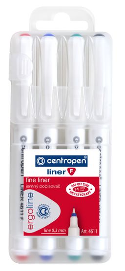 Obrázek produktu: Centropen Liner 4611 ergo 0,3 mm - sada 4 barev