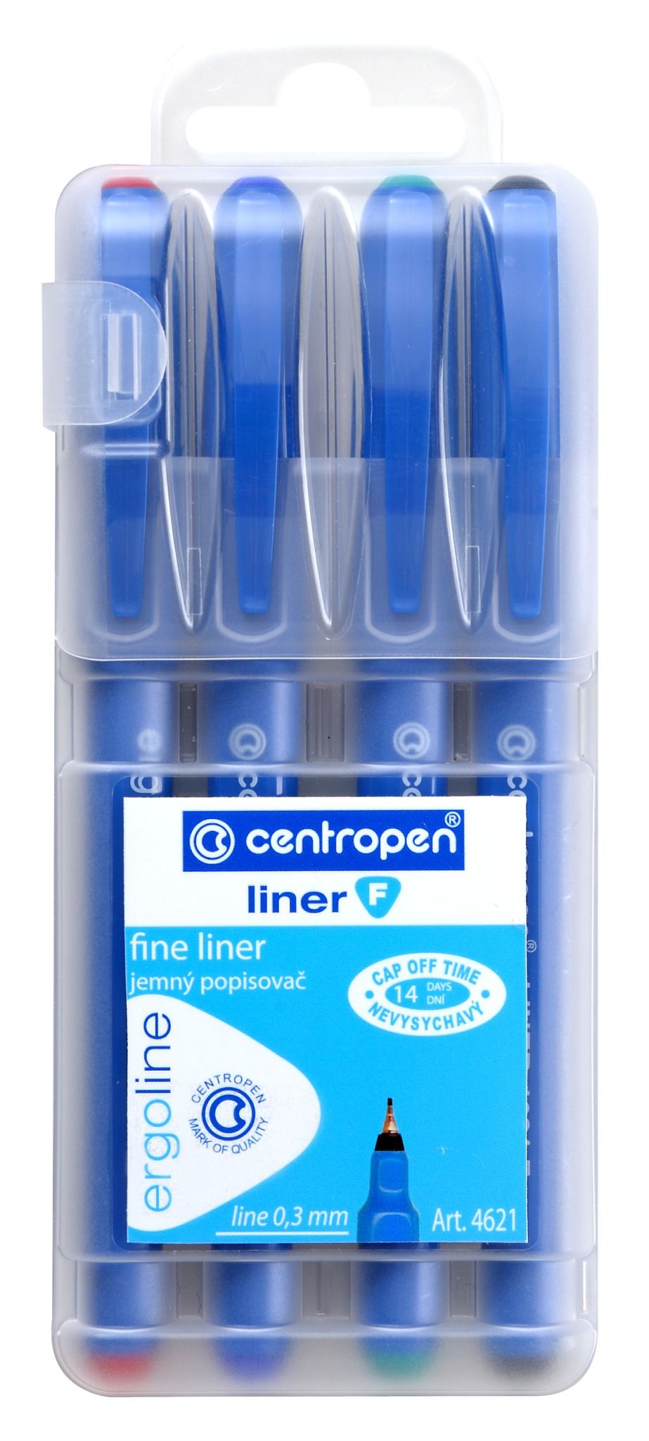 Centropen Liner 4621/4 ergo 0,3 mm - sada 4 barev