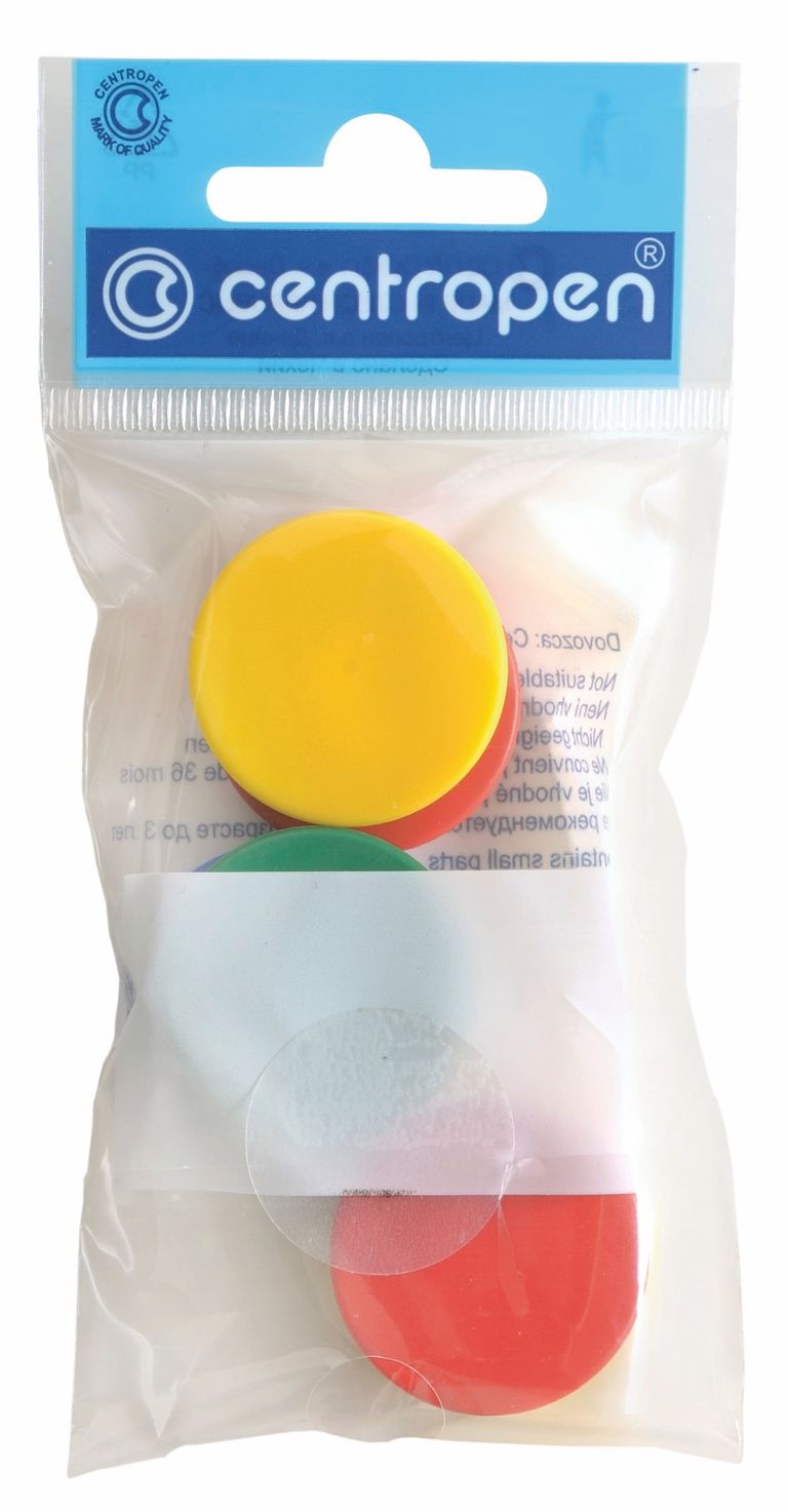 Magnety Centropen 9795 - sada 6 ks, 4 barvy