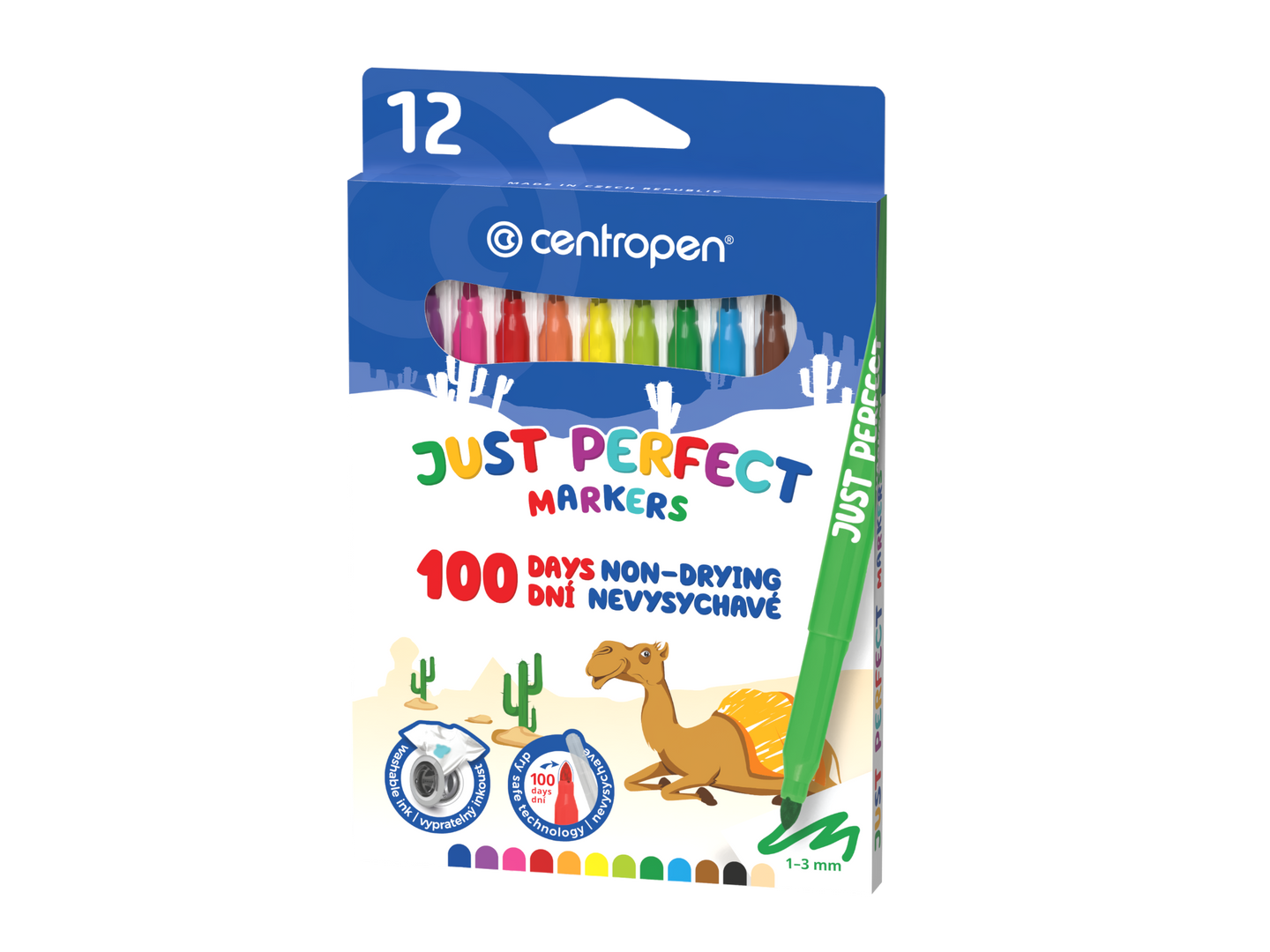 Centropen Popisovač 2510 Just Perfect - sada 12 barev