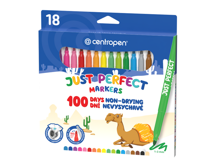 Centropen Popisovač Perfect 2510 nevysychavé (18 ks)