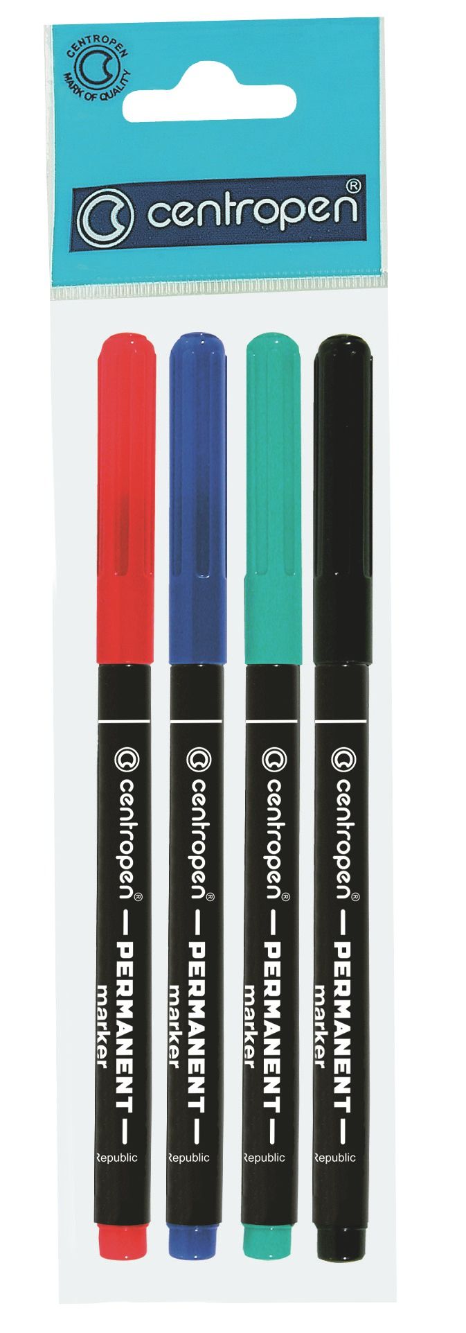 Centropen Popisovač 2536 Permanentní - sada 4 barev