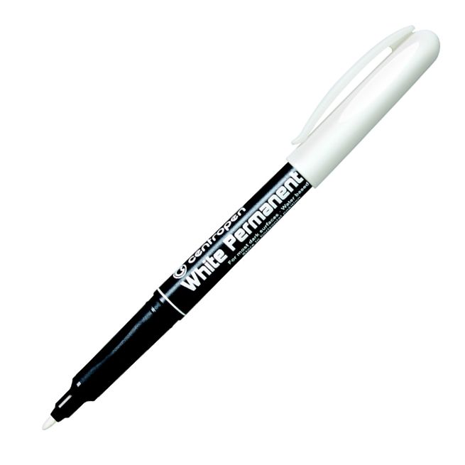 Permanentní popisovač Centropen 2686 - bílý