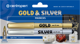 Obrázek produktu: Centropen Popisovač 2690/2 - zlatý a stříbrný
