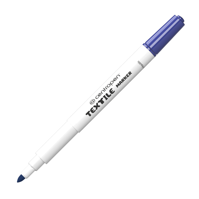 Textilní popisovač Centropen 2739 - modrý, silný