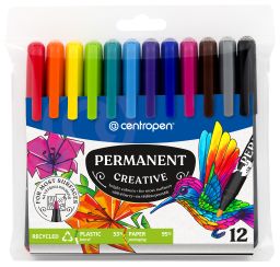 Obrázek produktu: Centropen Popisovač 2896 Permanent creative - sada 12 barev