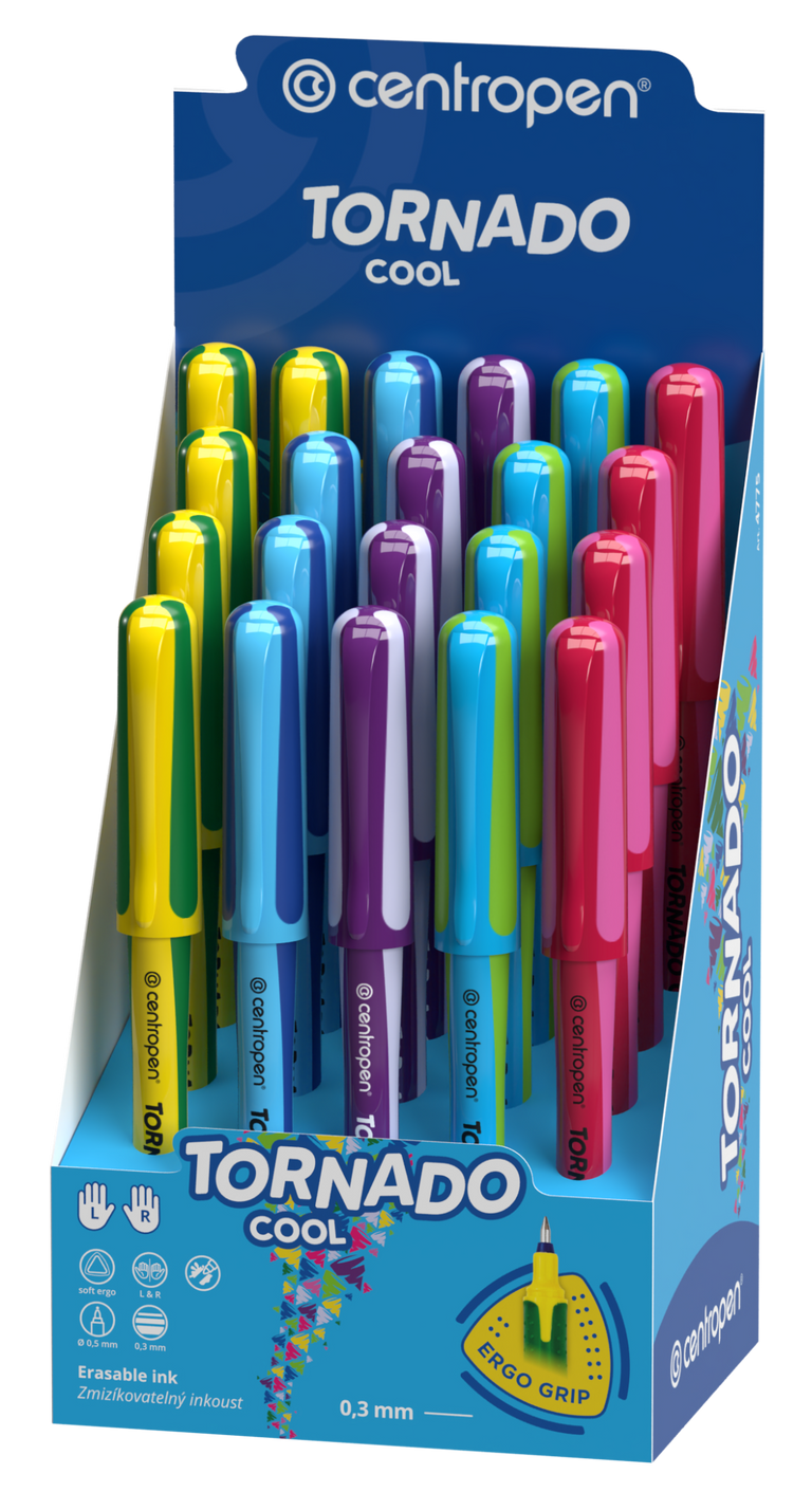 Centropen Popisovač 4775 Tornádo Cool+NEON, mix barev