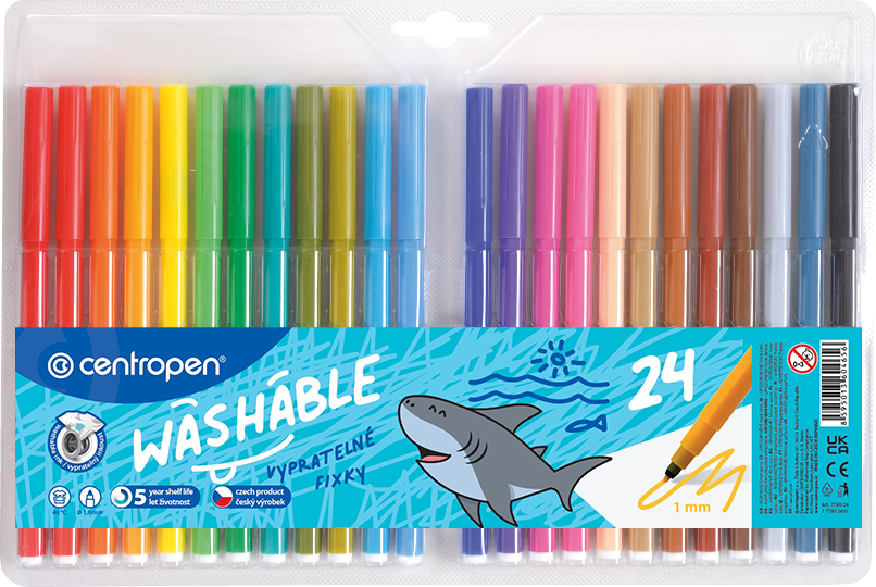 Centropen Popisovač 7790 - sada 24 barev