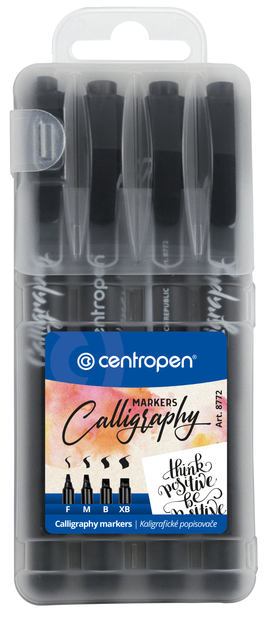 Centropen Popisovač 8772/4 Calligraphy - sada 4 ks