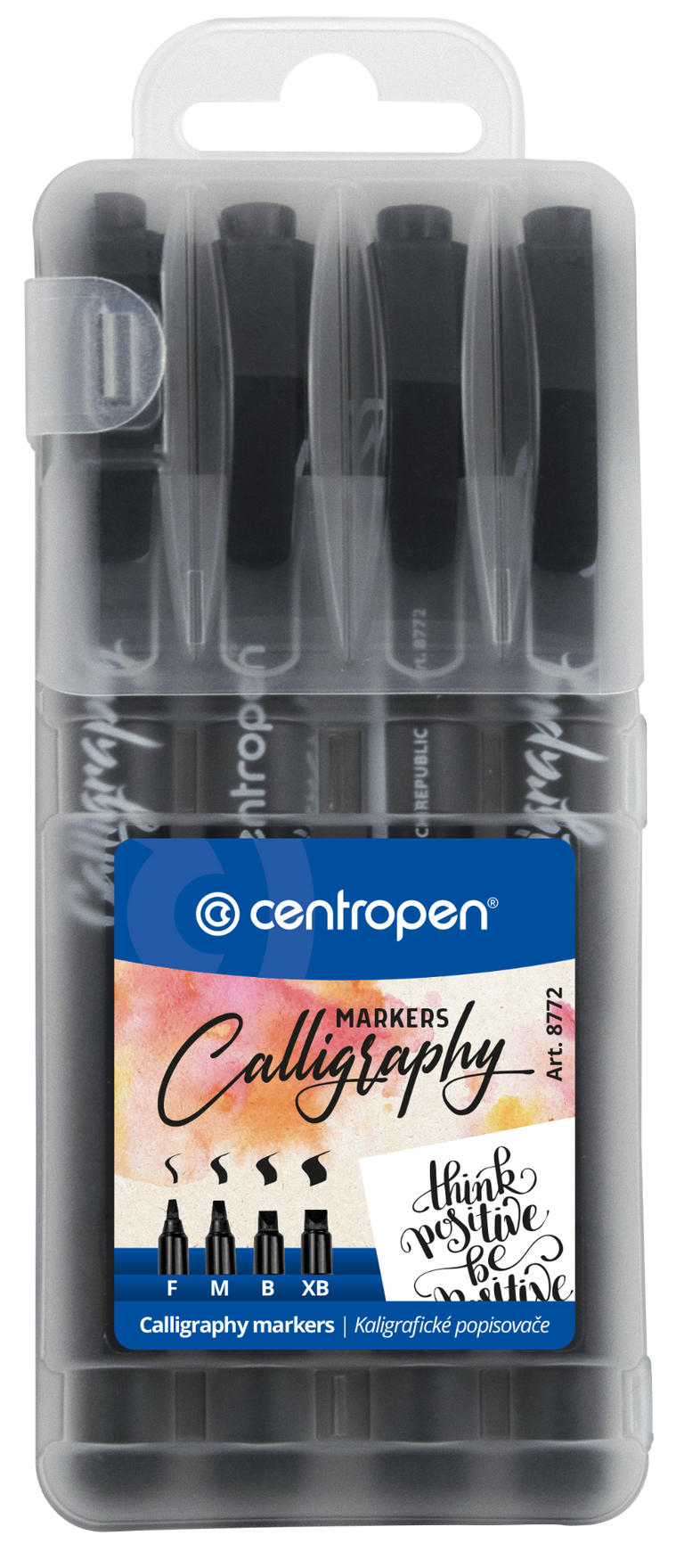 Popisovač CENTROPEN 8772/4 černý kaligraf CENTROPEN, a.s.