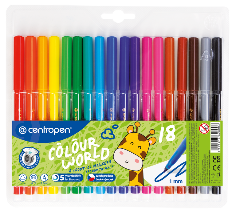 Fix CENTROPEN 7550/18 barev trojhranné CENTROPEN, a.s.