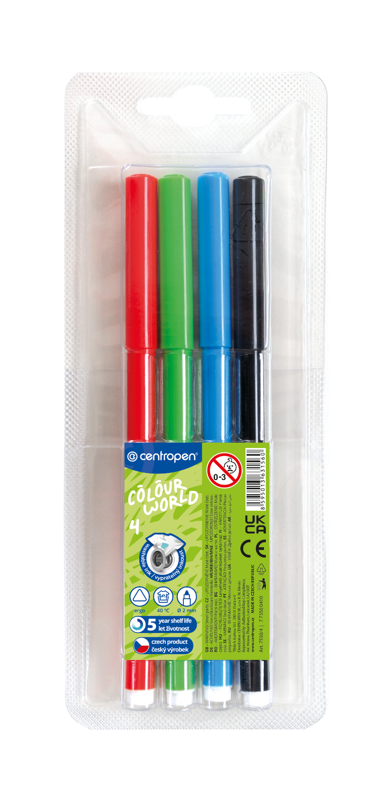 Fix CENTROPEN 7550/ 4 barvy trojhranné CENTROPEN, a.s.